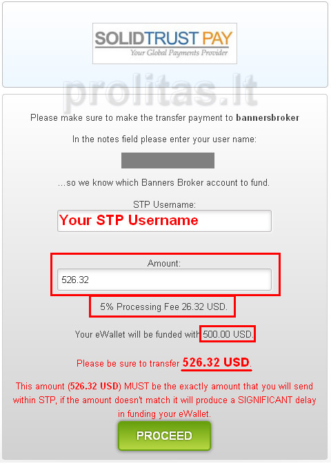 STP load fees